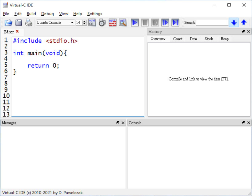 Virtual-C IDE 免費 C語言整合開發環境 Virtual-C IDE 免費 C語言整合開發環境