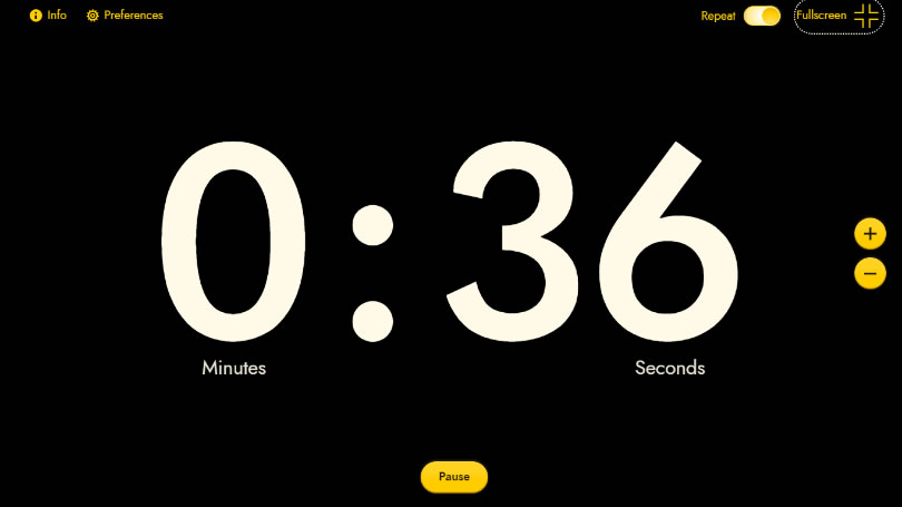 Big Timer 無廣告且可全螢幕的線上倒數計時器 Big Timer 無廣告且可全螢幕的線上倒數計時器