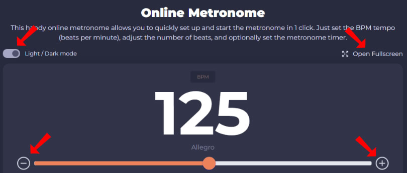 Online Metronome 有瀏覽器就可用的節拍器 Online Metronome 有瀏覽器就可用的節拍器