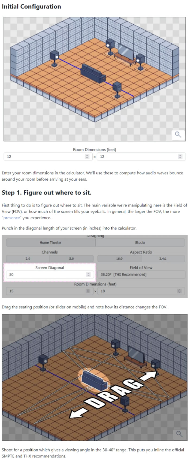 Home Theater Calculator 家庭劇院揚聲器位置計算器 Home Theater Calculator 家庭劇院揚聲器位置計算器