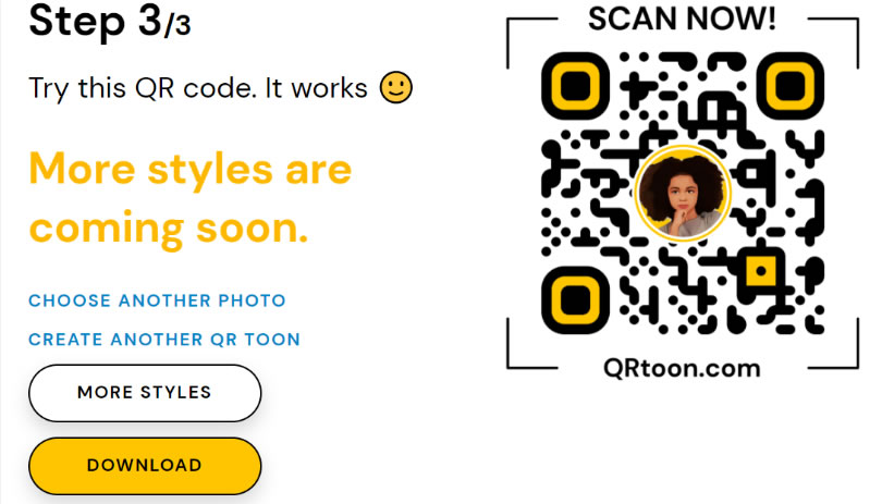 QRtoon 在 QR Code 內放入卡通化頭像 QRtoon 在 QR Code 內放入卡通化頭像
