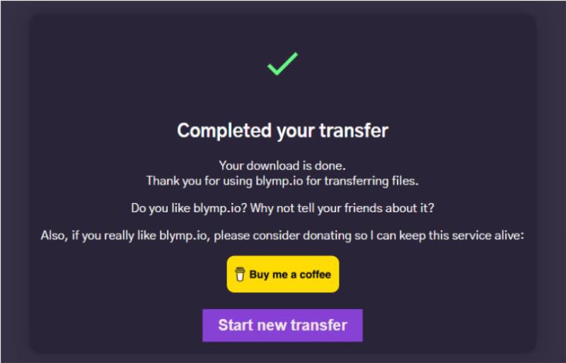 blymp.io 使用瀏覽器就可以在不同裝置間傳送檔案