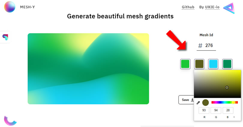 MESH·Y 線上漸層圖片產生器 MESH·Y 線上漸層圖片產生器