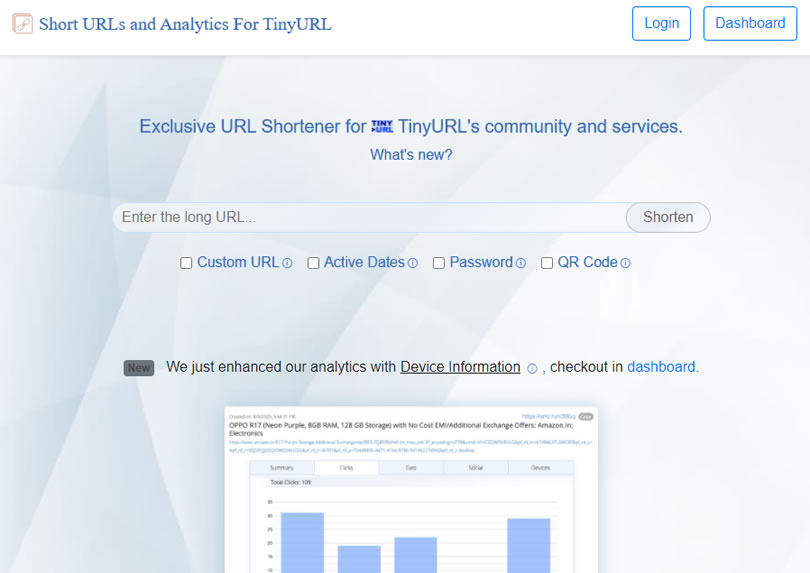 Tinyl.io 可自訂開啟密碼及有效時間的縮短網址免費服務 Tinyl.io 可自訂開啟密碼及有效時間的縮短網址免費服務