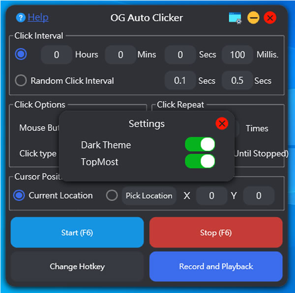 OG Auto Clicker 簡單易用的滑鼠自動點擊程式(免安裝) OG Auto Clicker 簡單易用的滑鼠自動點擊程式(免安裝)