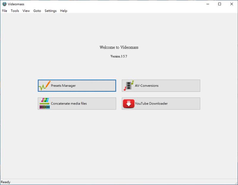 VideoMass 將 FFmpeg 視窗化的影音編輯免費軟體