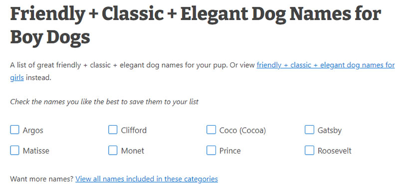 Dog Name Generator 毛小孩名字線上產生器與品種特性介紹 Dog Name Generator 毛小孩名字線上產生器與品種特性介紹