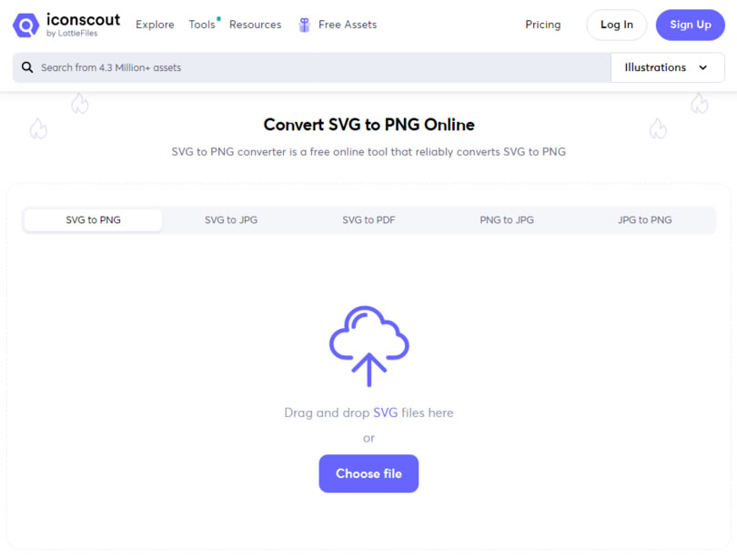 Iconscout 可將 SVG 向量圖檔轉 PNG 、PDF 或 JPG 的免費線上服務 Iconscout 可將 SVG 向量圖檔轉 PNG 、PDF 或 JPG 的免費線上服務