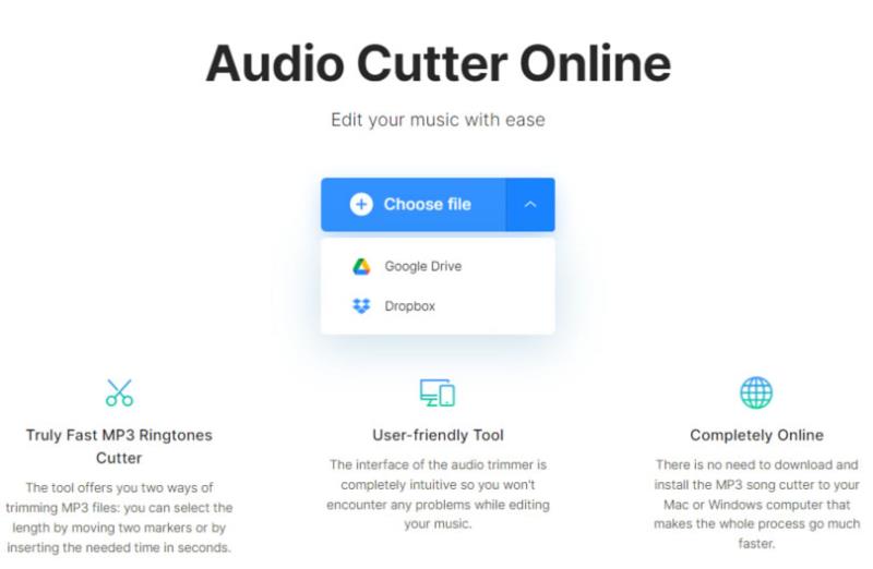 Audio Cutter Online 可用來裁切 MP3 及轉檔的免費線上工具