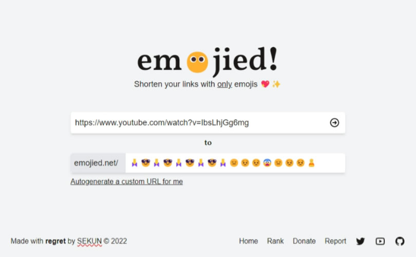 Emojied 線上產生融入表情符號的短網址 Emojied 線上產生融入表情符號的短網址