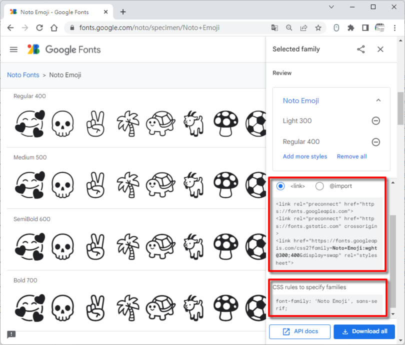 「Google Fonts」用 Noto Emoji 字型將表情符號或特殊圖示以線條輪廓來呈現 「Google Fonts」用 Noto Emoji 字型將表情符號或特殊圖示以線條輪廓來呈現