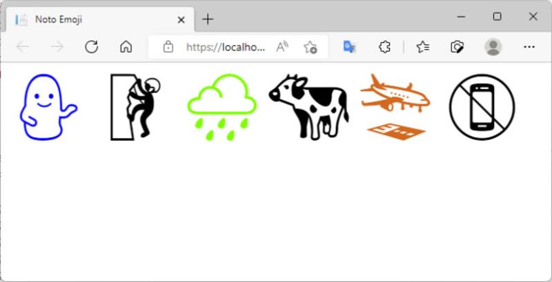 「Google Fonts」用 Noto Emoji 字型將表情符號或特殊圖示以線條輪廓來呈現