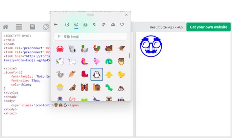 「Google Fonts」用 Noto Emoji 字型將表情符號或特殊圖示以線條輪廓來呈現