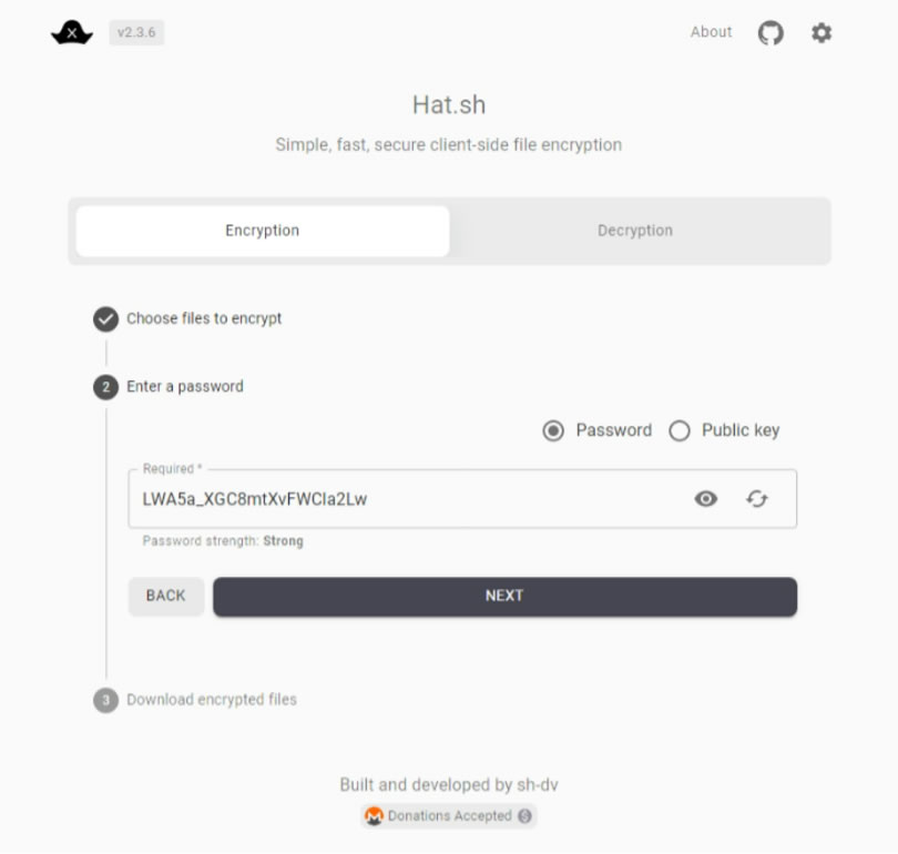 Hat.sh 檔案加、解密線上免費工具,無檔案大小限制 Hat.sh 檔案加、解密線上免費工具,無檔案大小限制