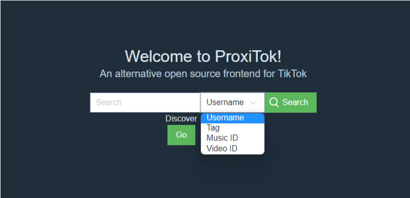 ProxiTok 免登入就能瀏覽與下載 TikTok 帳號內所有的影片