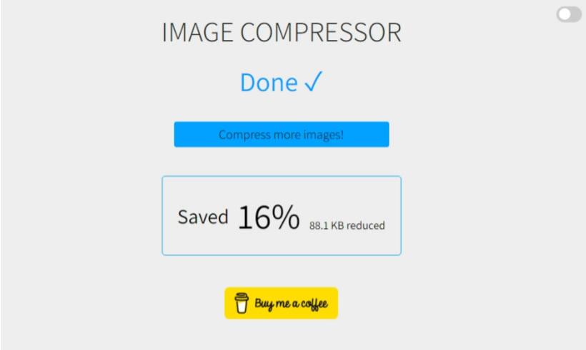 IMAGE COMPRESSOR 無須上傳 可批次幫圖片減肥的免費線上工具