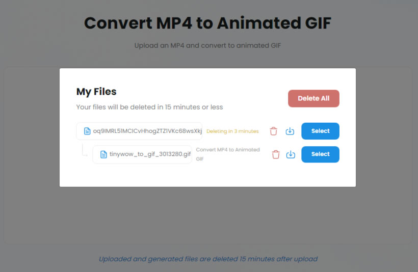 Convert MP4 to Animated GIF 可將影片轉成 GIF 動畫的免費線上服務
