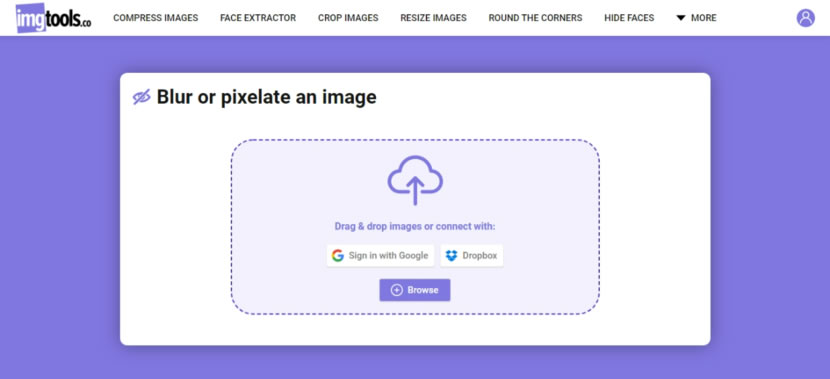 Blur or pixelate an image 可自由圈選圖片要遮蔽位置的免費服務