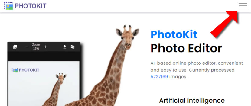 PhotoKit 集圖片編輯、自動去/換背景及抹除圖片內容物等功能的免費線上服務