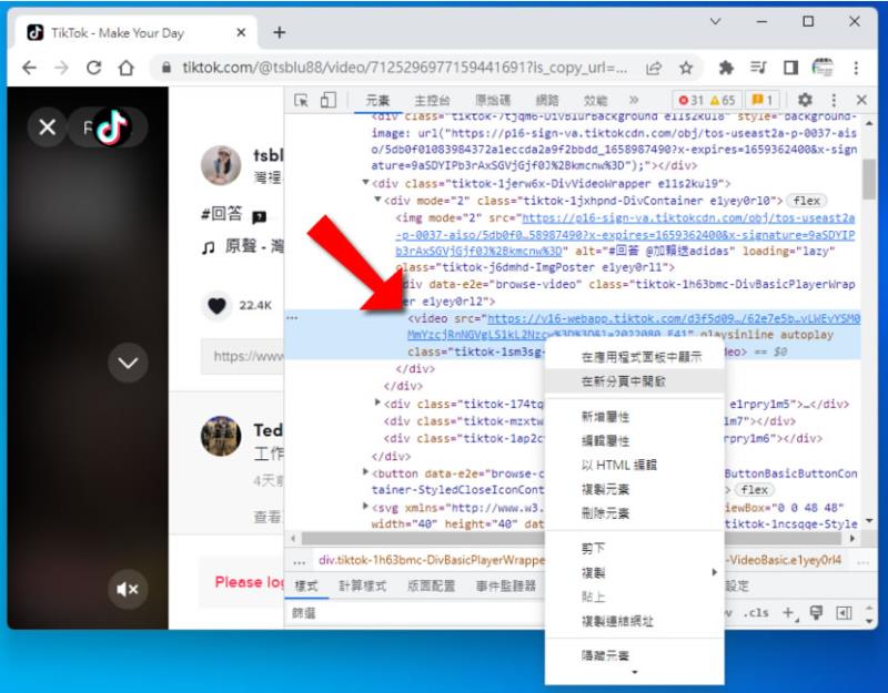 如何透過瀏覽器直接下載 TikTok影片？
