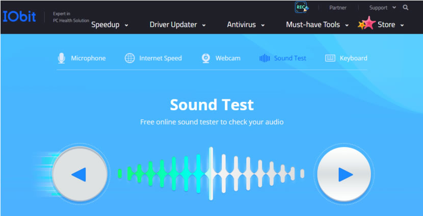 IObit Sound Test 線上測試您的立體聲耳機 IObit Sound Test 線上測試您的立體聲耳機