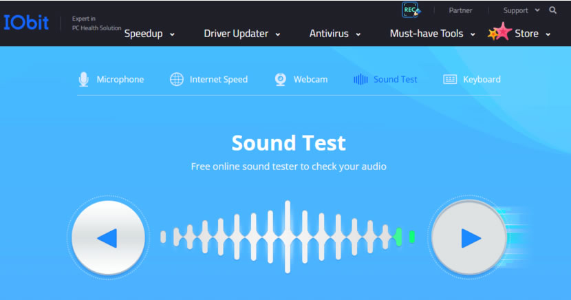 IObit Sound Test 線上測試您的立體聲耳機 IObit Sound Test 線上測試您的立體聲耳機