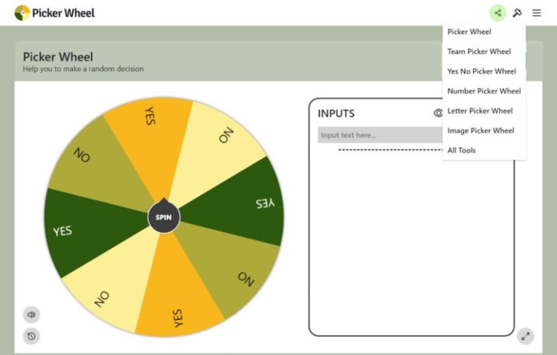 Picker Wheel 線上隨機抽籤免費服務