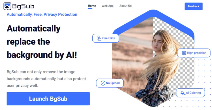 BgSub 全自動化的圖片去背景或背景合成免費線上服務 BgSub 全自動化的圖片去背景或背景合成免費線上服務