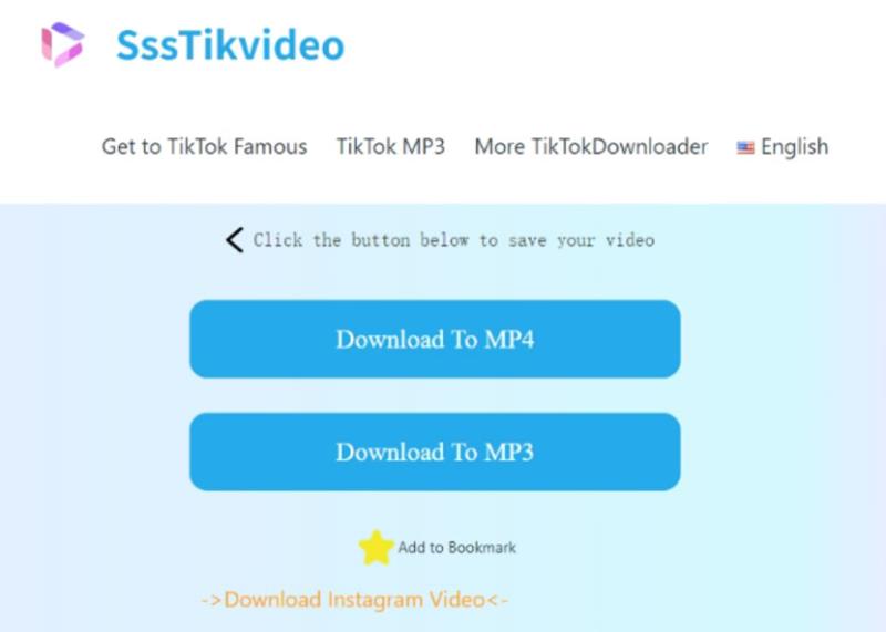 SssTikvideo 無浮水印的 TikTok 影片下載免費服務