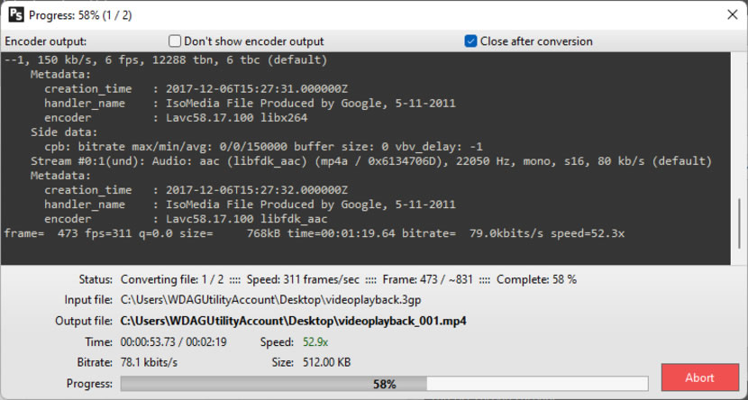 Pazera Free MP4 Video Converter 可將任何影、音檔案轉成 MP4的免費應用程式