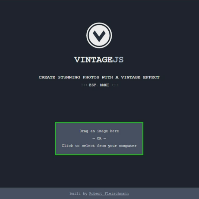 VINTAGEJS 懷舊復古圖片線上產生器 VINTAGEJS 懷舊復古圖片線上產生器