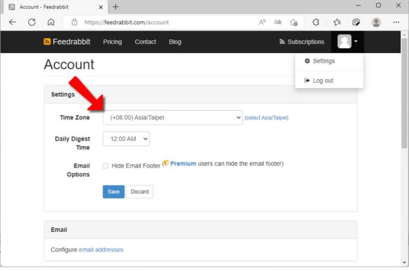 Feedrabbit 用 EMail 免費訂閱網站最新文章