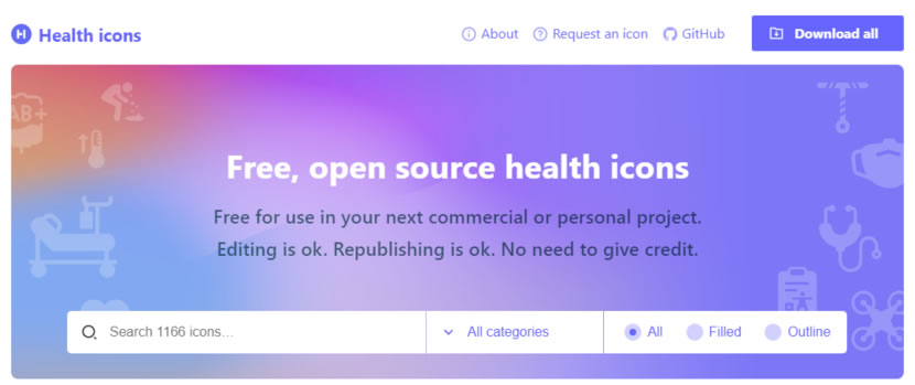 Health Icons 免費且開源的醫療健康領域相關圖示標誌(可商用) Health Icons 免費且開源的醫療健康領域相關圖示標誌(可商用)