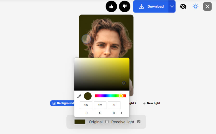 ClipDrop Relight 線上重新調整圖片光源投射位置、顏色及距離 ClipDrop Relight 線上重新調整圖片光源投射位置、顏色及距離