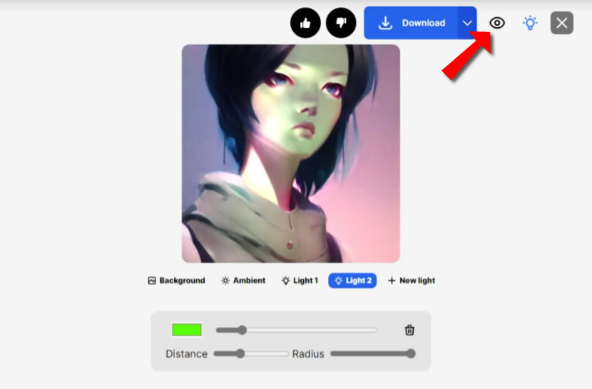 ClipDrop Relight 線上重新調整圖片光源投射位置、顏色及距離 ClipDrop Relight 線上重新調整圖片光源投射位置、顏色及距離