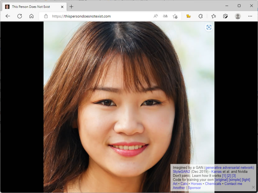 This Person Does Not Exist 由 AI 產生不存在卻近似真人的臉孔圖片