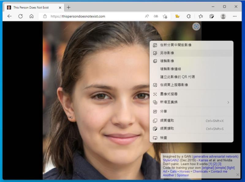 This Person Does Not Exist 由 AI 產生不存在卻近似真人的臉孔圖片