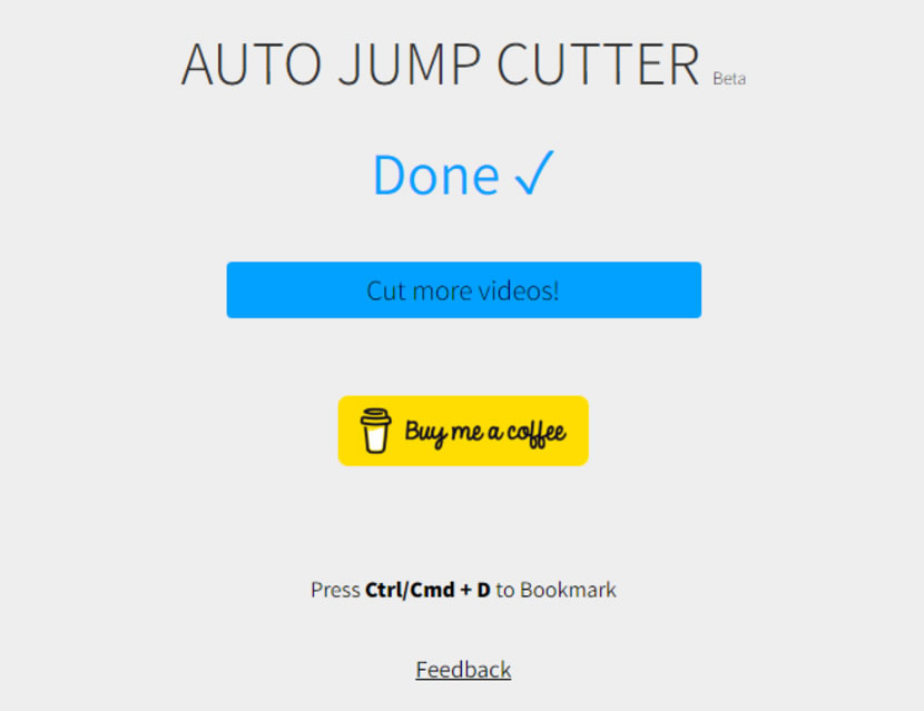 AUTO JUMP CUTTER 影片粗剪線上工具 快速移除影片中沒有聲音的片段 AUTO JUMP CUTTER 影片粗剪線上工具 快速移除影片中沒有聲音的片段