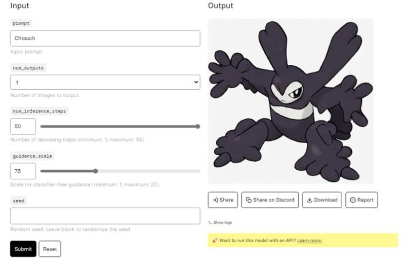 Text to Pokemon 輸入名字就用 AI 產生相匹配的寶可夢精靈