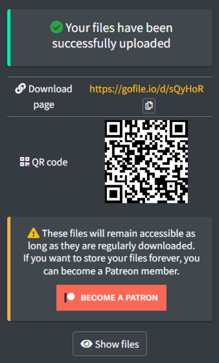 Gofile 免費提供不限檔案大小與無限制流量的檔案分享服務 Gofile 免費提供不限檔案大小與無限制流量的檔案分享服務