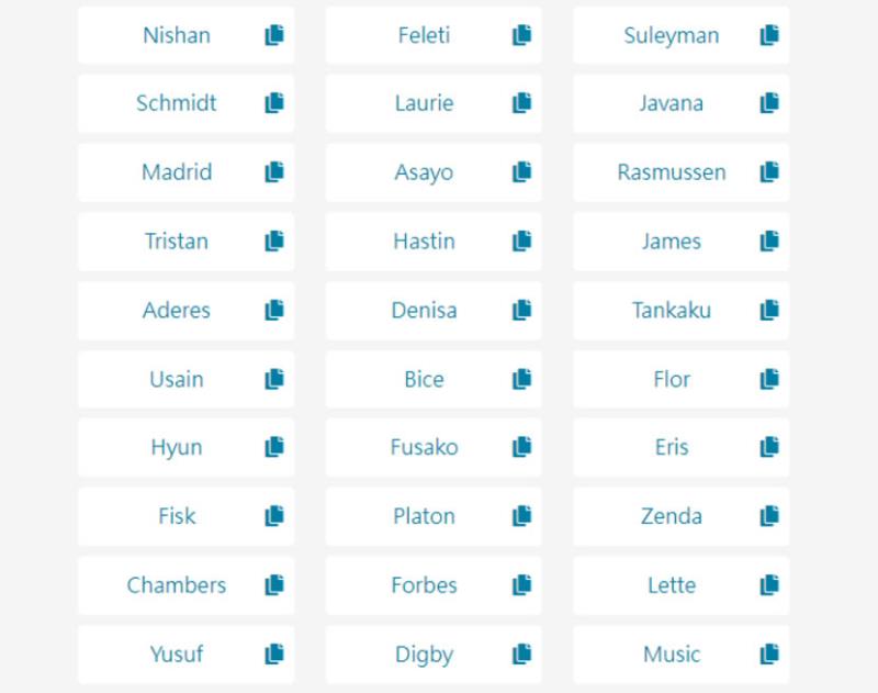 NameChef 線上中、英文名字產生器