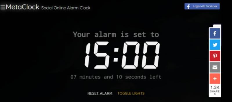 MetaClock 將 YouTube 影片聲音當成鬧鈴的線上鬧鐘