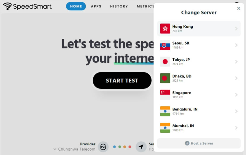 SpeedSmart 網路速度測試免費網站