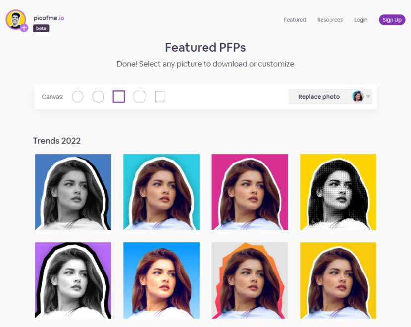 Picofme 用 AI 打造的頭像製作免費工具 可自動去背並套用模板 Picofme 用 AI 打造的頭像製作免費工具 可自動去背並套用模板