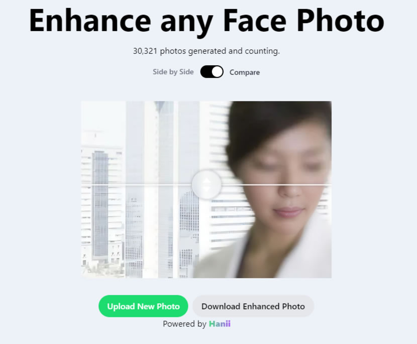 RENTOOR 用 AI 清晰化臉部模糊照片 RENTOOR 用 AI 清晰化臉部模糊照片