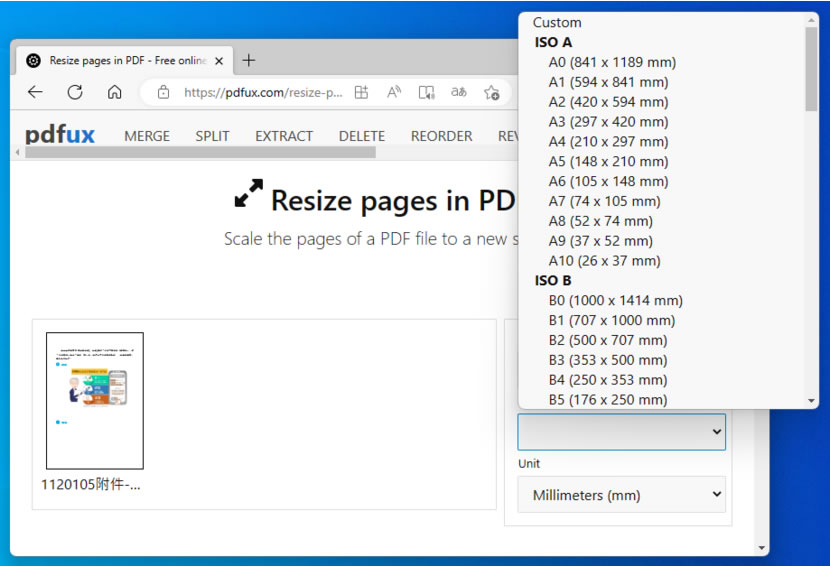 「Windows」如何重新調整 PDF 頁面大小? 「Windows」如何重新調整 PDF 頁面大小?