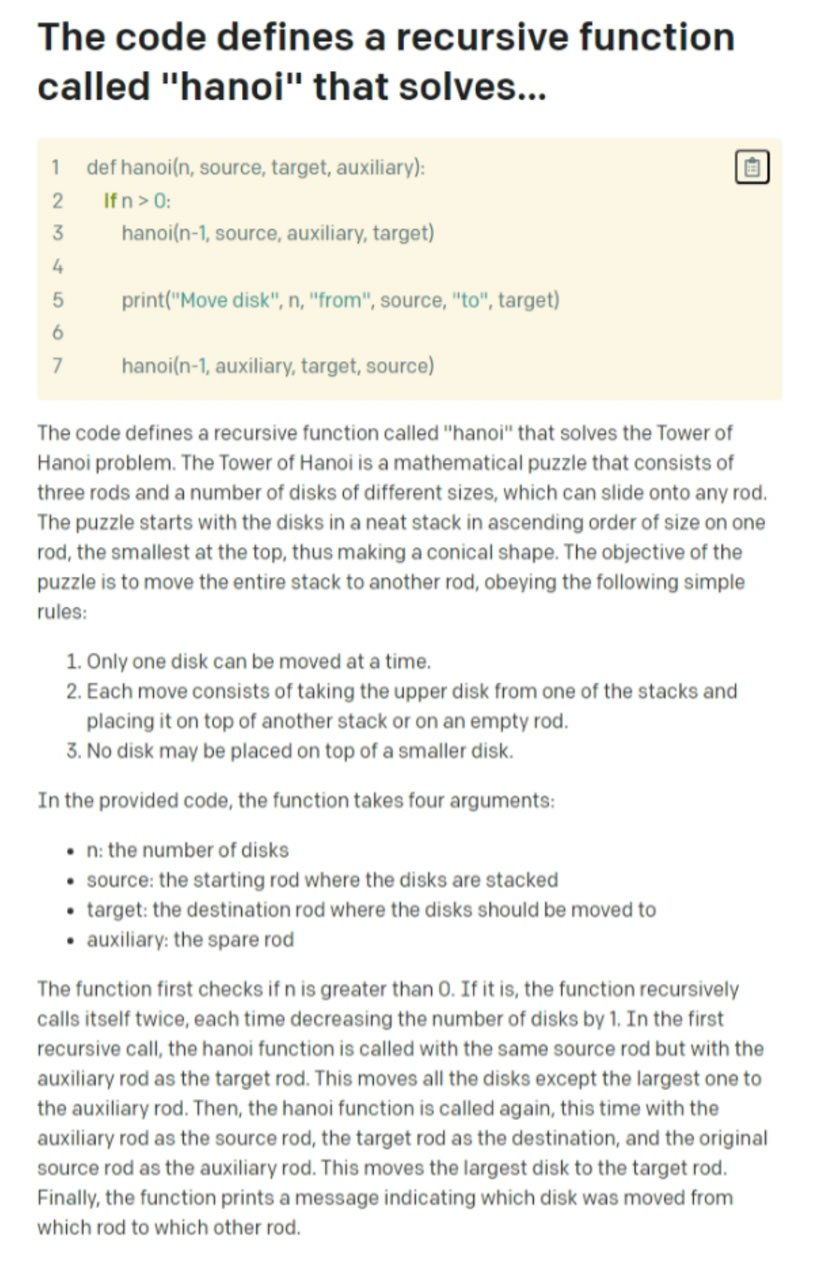 「What does this code do」用 ChatGPT 解釋程式碼並可產生網址多人討論 「What does this code do」用 ChatGPT 解釋程式碼並可產生網址多人討論