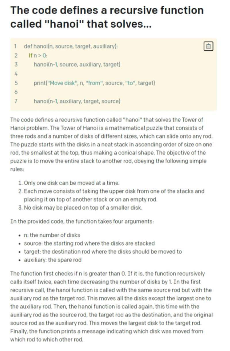 「What does this code do」用 ChatGPT 解釋程式碼並可產生網址多人討論