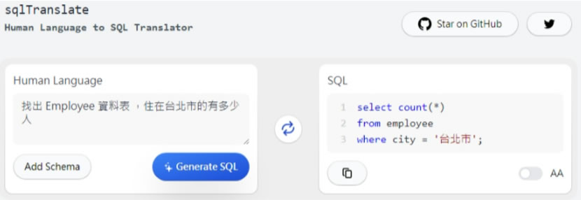 SQL Translator SQL指令轉譯網站，讓您輕鬆進入 SQL 的世界