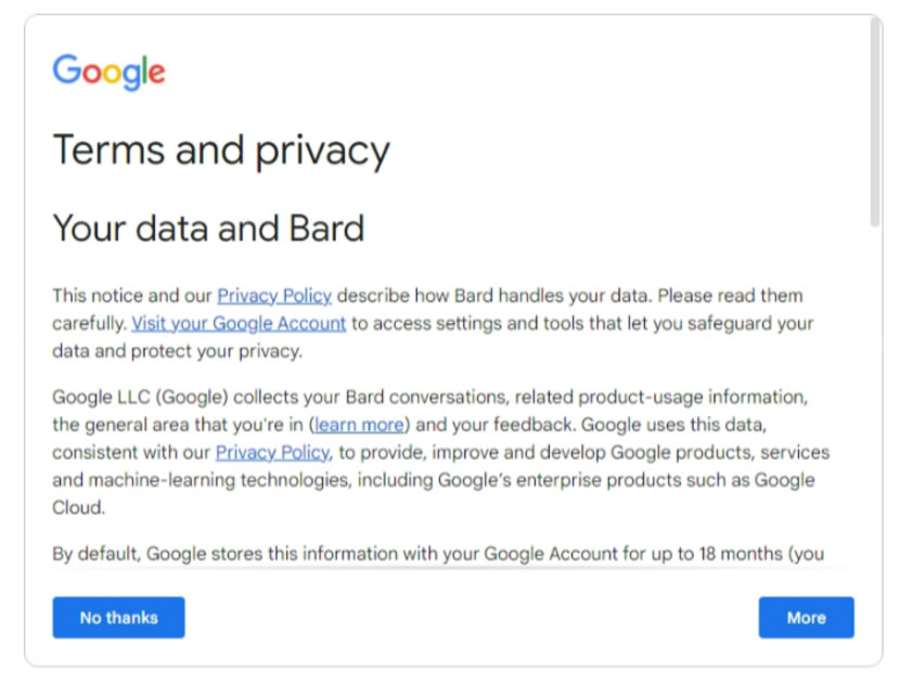 免候補，快來體驗 Google Bard AI 人工智慧聊天機器人